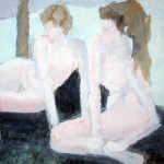 Baigneuses painting